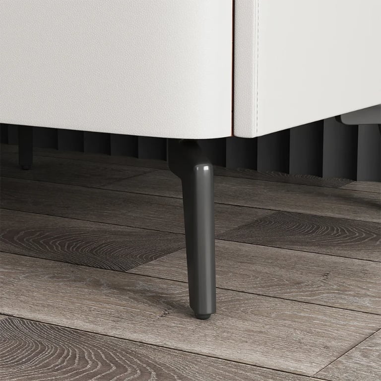 Terryé Nightstand – Natural Wood Design with Faux Marble Top