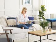 Picture of Delano Natural Wood Coffee Table with A Metal Frame