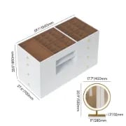 Picture of Seren Natural Wood Dresser – Multi-Drawer Storage with Organizers