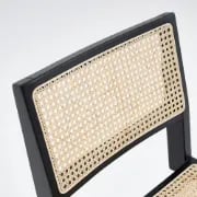 Picture of Rivo Black Wood & Cane Dining Chair