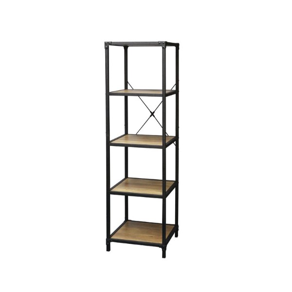 Rustic 5 Tier Storage Shelf Corner Shelf Decoration Rack