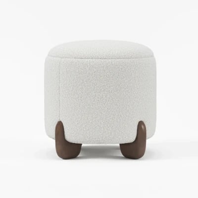 Niva pouf - Natural wood