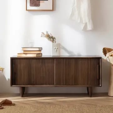 Ravello - Fluted Natural Wood Sideboard
