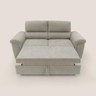 Picture of Minerva Pillow-Back Sofa – Soft Beige Comfort with Rolled Arm Design