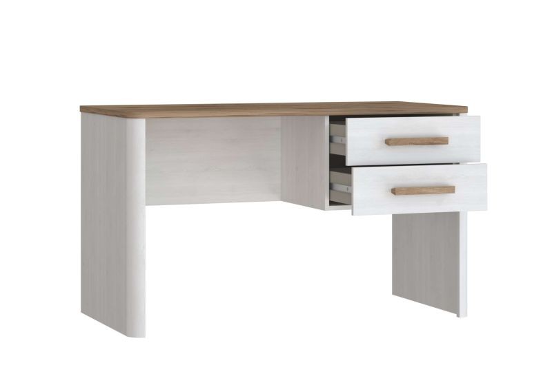 Picture of Élora Modern Desk with 2 Drawers – Natural Wood