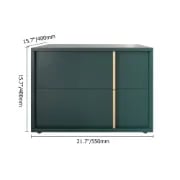 صورة طاولة غرفة نوم خشب طبيعي مع 2 درج - كرامزي