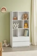Picture of Kiva – Youth Natural Wood Bookcase with 2 Drawers