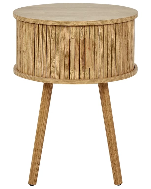 صورة .إليز طاولة جانبية- من الخشب الطبيعي