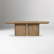 Elora Dining Table – Modern Oval Design | Natural Wood