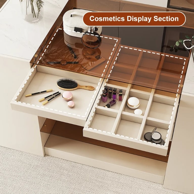 صورة لُونارا – خزانة تخزين من خشب الجوز الطبيعي بـ 3 أدراج