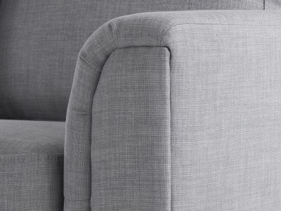 Picture of Mora Right-Hand L-Shaped Sofa with Ottoman – Natural Wood Base