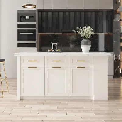 Grata Kitchen Island with Storage