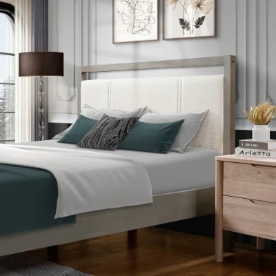 Picture of Elandor Natural Wood King Size Bed