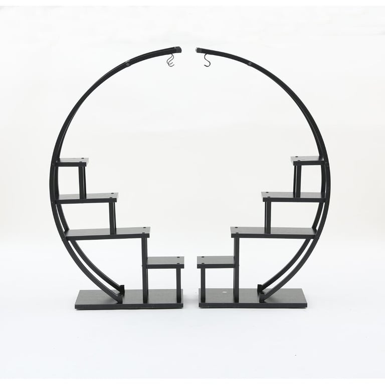 Industrial Multi-Purpose Curved Display Shelf For Home