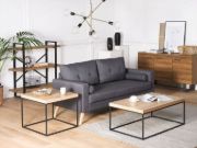 Picture of Delano Natural Wood Coffee Table with A Metal Frame