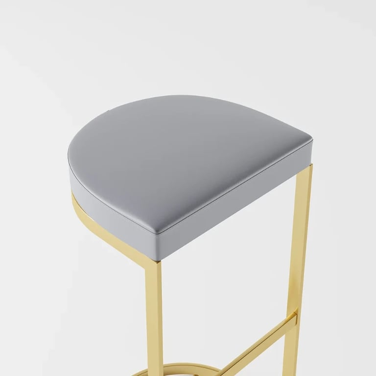 Aurélie Modern Bar Stool –  with Golden Base