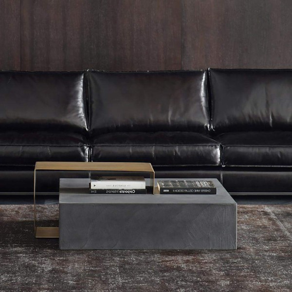 Axis Modern Coffee Table – Natural Wood & Metal