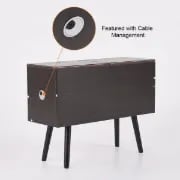 Picture of Monumo Natural Wood Side table  - 2 drawers