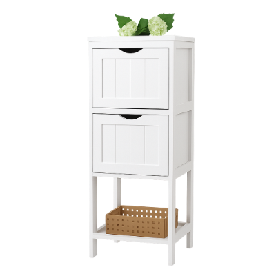 صورة خزانة تخزين خشبية متعددة الوظائف مع درجين