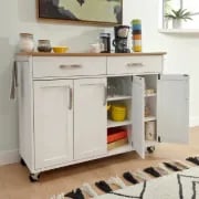 Algarro Wide Rolling Kitchen Cart