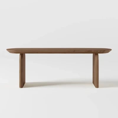 Picture of Nero Natural  Wood Dining Bench – Durable Elegance