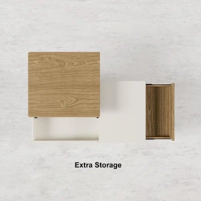 Picture of Mocito Lift-Top Coffee Table – Natural Wood with Storage Drawer