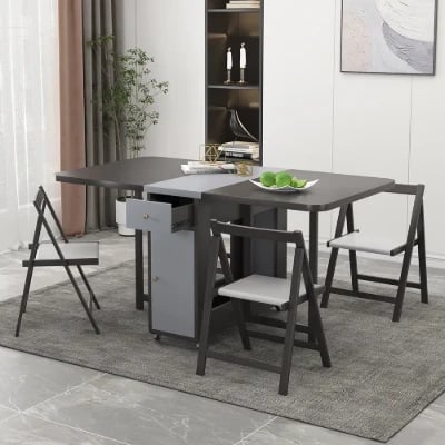 Picture of Sai Rectangle Folding Dining Table Set