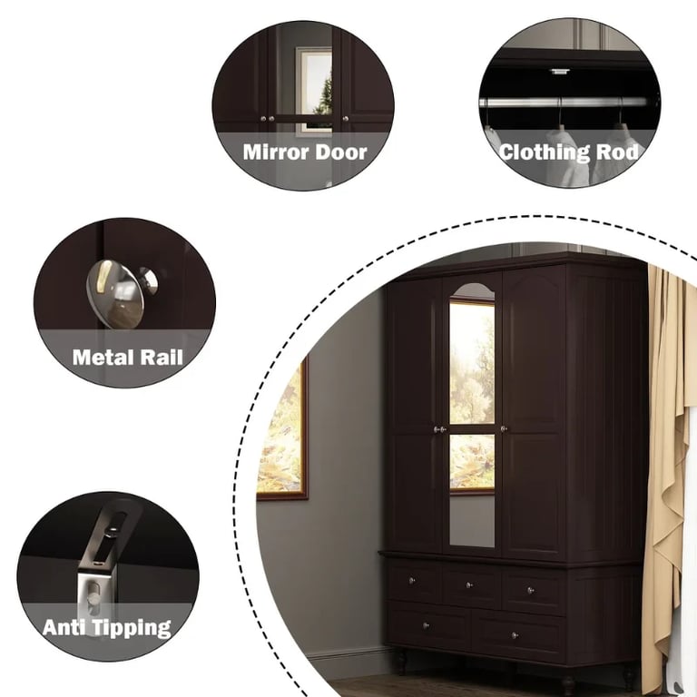 Picture of Lakar Natural wood Wardrobe