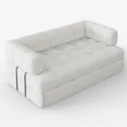 Rumi Convertible Sofa Bed – Modern Tufted Design