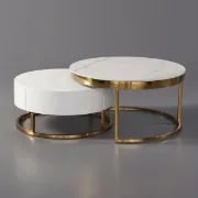 Picture of Valiro Natural Wood Coffee Table – With Sliding Drawers & Artistic Design