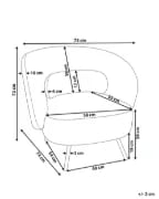 Opale Accent Chair- Natural wood.