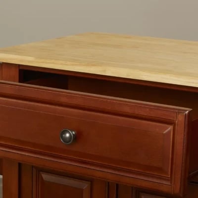 Talya Wide Rolling Kitchen Island