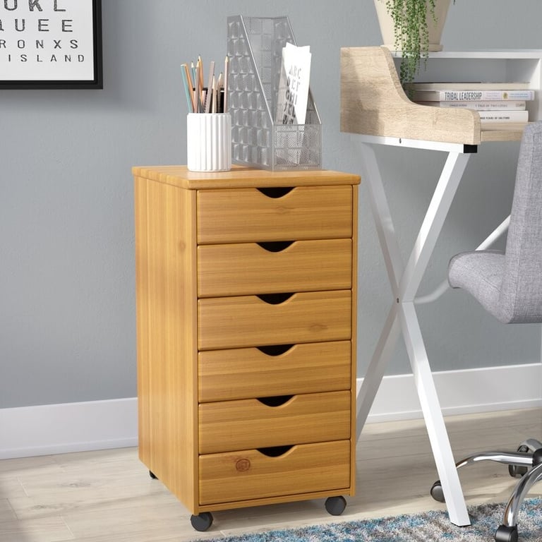 6 Drawer Rolling Storage Chest