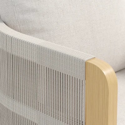 صورة طقم طعام خارجي خشب طبيعي ـ فرديان