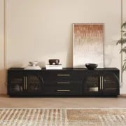 Noctira TV Sideboard – Natural Wood