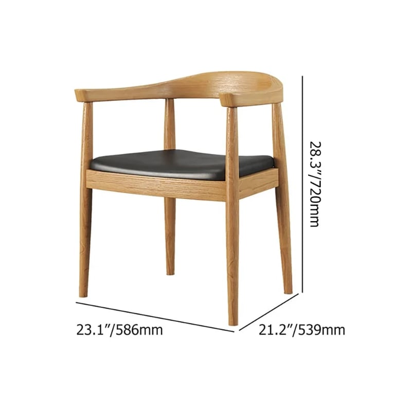 صورة تورنو – كرسي بذراعين  من الخشب الطبيعي المقاوم، لطاولة الطعام وزوايا القهوة