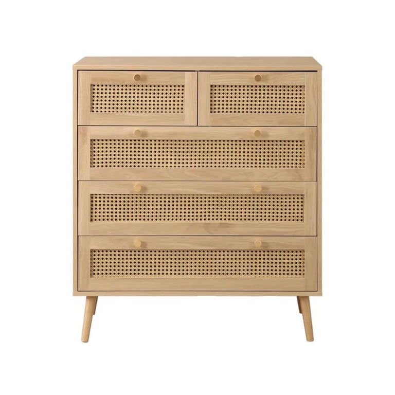 Picture of Liora –Chest in Natural Wood & Rattan