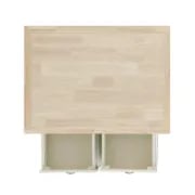 Diwai Rolling Kitchen Cart with Solid Wood Top