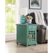 Picture of Ahmara Side table natural wood with storage
