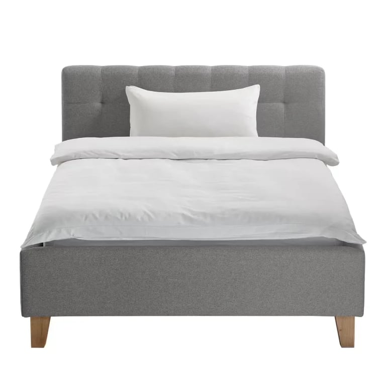 Picture of Nora Tufted Natural wood Bed