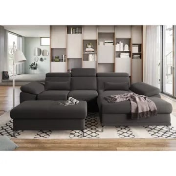 Picture of Picano L-Shaped Sectional – Natural Wood Base