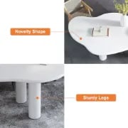 Picture of Amoeba Modern Dining Table - Natural wood