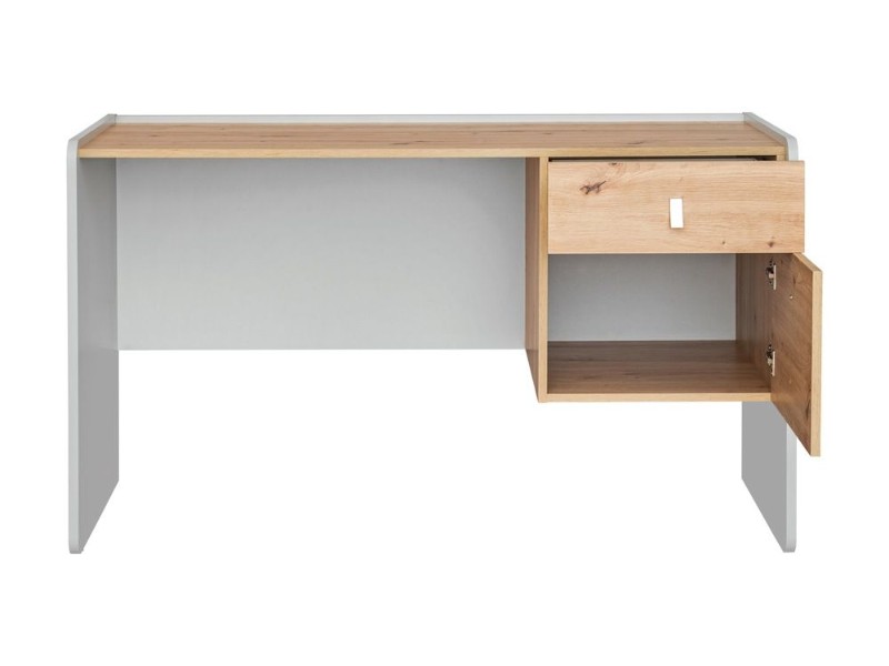 Picture of Belvoro - Modern Wooden Study Desk with Drawers  - Natural wood