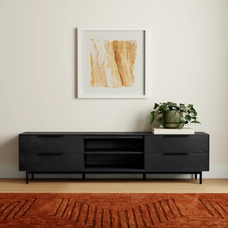 Avero – TV Stand with a Modern Minimal Design – Natural Wood