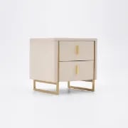 صورة طاولة غرفة نوم حديثة 2درج - جينيف