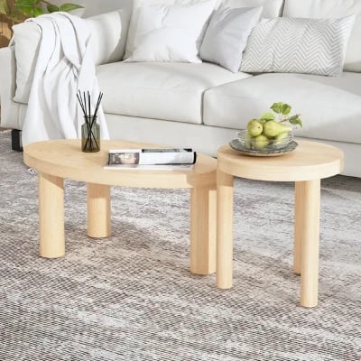 Picture of Kailie modern natural wood Side table
