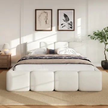 Blocca – Upholstered Bed with Low-Profile Design