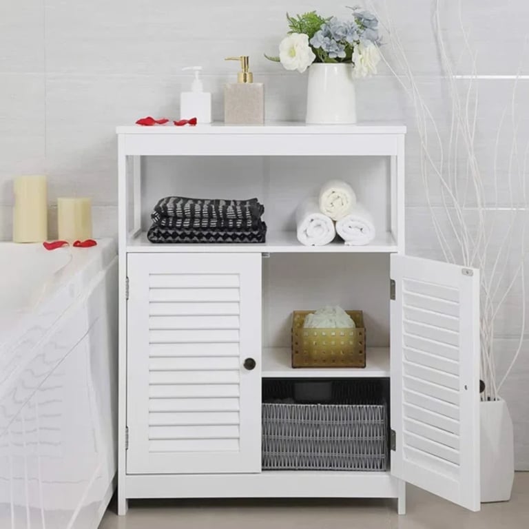 Picture of Pofalo Natural wood Bathroom Cabinet