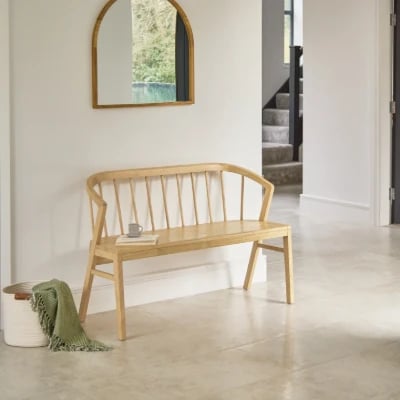 صورة مقعد إلستا من الخشب الطبيعي