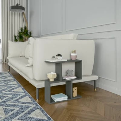 Picture of Kayli Natural wood side table - Four Shelves